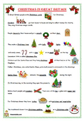 Christmas in Great Britain 2016.pdf Uncountable Nouns, Singular And Plural Nouns, Possessive Adjectives, Singular And Plural, Plural Nouns, English As A Second Language (esl), English As A Second Language, Level 5, Parts Of Speech