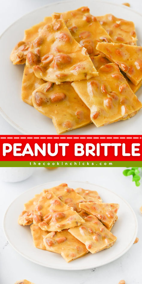 Looking for a sweet and crunchy treat? Try making your own homemade peanut brittle! This easy recipe will satisfy your sweet tooth and impress your friends and family. Best Peanut Brittle Recipe, Peanut Brittle Recipe Old Fashioned, Peanut Brittle Recipe Easy, Easy Peanut Brittle Recipe, Apple Dessert Pizza, Traditional Holiday Desserts, Fantasy Fudge Recipe, Homemade Peanut Brittle, Microwave Peanut Brittle