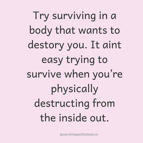 Spoonie Life Quotes, Chronic Health Quotes, Ibd Quotes, Crohns Quotes, Autoimmune Disease Quotes, Spoonie Quotes, Disease Quote, Endo Warrior, Illness Humor