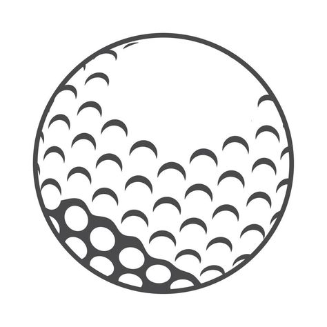 Golf Ball Clipart, Golf Ball Tattoo Ideas, How To Draw A Golf Ball, Golf Ball Tattoo, Golf Doodles, Golf Ball Drawing, Golf Ball Art, Golf Clip Art, Golf Drawing