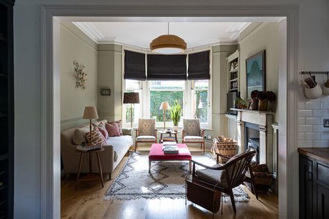 Anna Haines, Post Modernism, Victorian Living Room, London Interior Design, London Interior, Morning Room, Interior Design Consultation, Red Brick House, Open Plan Living Room