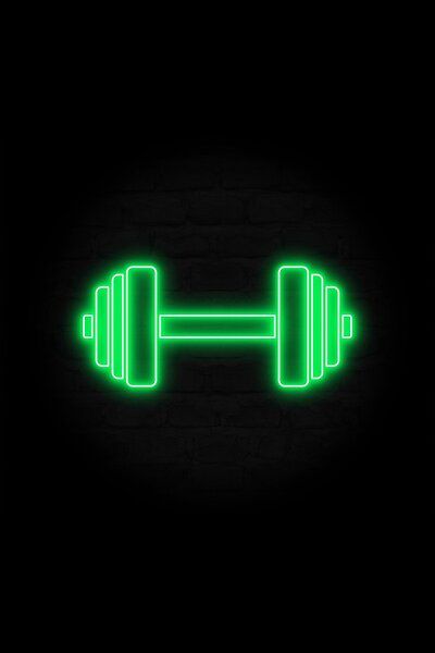 A simple icon of a barbell to show your determination in building those gains on your next workout. Now with some excellent retro 80s synthwave vibes. This design glows in a green color. Green Gym Aesthetic, Green Theme Aesthetic Wallpaper, Green Gym, Gym Icons, Gym App, Green And Black Background, Gym Icon, Gym Images, Fitness Wallpaper