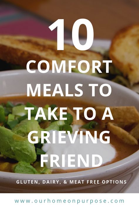 10 Great Meals to Take to Others- Whether your friend is having a new baby, recovering from surgery, grieving a loss, or just really sick- here are 10 go-to meals to take to others when they need a helping hand. Options are included for everyone - gluten-free, dairy-free, vegetarian, and egg-free as needed! We love 2, 4, and 10 around our house! Meals To Take To Someone After Surgery, Sympathy Meals, Meals To Take To Someone, Healthy Breakfast Items, Easy Beginner Recipes, Take Them A Meal, Meal Train, Recovering From Surgery, Meal Prep Easy