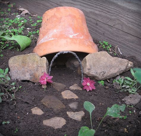 Toad House, Wildlife Gardening, School Garden, Garden Yard Ideas, Fairy Garden Diy, Garden Cottage, Gardening For Kids, Butterfly Garden, Miniature Garden