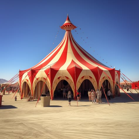 Circus Tent Aesthetic, Circus Architecture, Circus Core, Vampire Circus, Circus Lights, Projection Installation, Carnival Event, Carnival Tent, Outdoor Stage