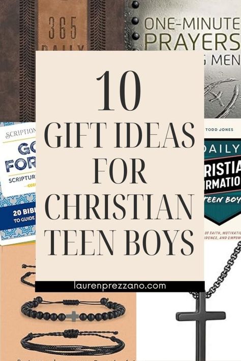 Discover 10 gifts for Christian teen boys | birthday gifts for Christian teens | Christian Christmas gifts for teens| Christian gifts for teens Biblical Gifts For Men, Gifts For Christian Boyfriend, Christian Gifts For Teens, Books For Teen Boys, Youth Group Gifts, Christian Christmas Gifts, Christmas Gifts For Teens, Teen Gift Guide