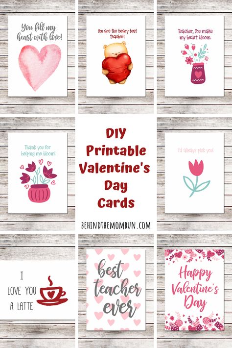 Free Teacher Appreciation Cards for Valentine’s Day Valentine Card For Teacher From Kids, Teacher Valentine Card, Teacher Valentine Cards Printable, Valentines Day Cards For Teachers, Valentines Card For Teacher, Teacher Valentines Cards, Valentines Day Card For Teacher, Valentines Daycare, Printable Teacher Valentine