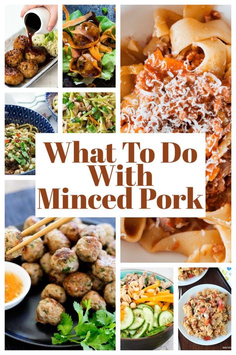 If you have ever looked in the fridge or freezer and wondered what to do with minced pork, then this post is for you. I have curated a stunning collection of healthier pork mince recipes for you to ponder and fill out your meal plans with. #mince #dinner #ideas Mince Dinner Ideas, Pork Mince Recipes, Ground Beef Breakfast, Healthy Pork Recipes, Pork Casserole, Ground Pork Recipes, Homemade Appetizer, Healthy Pork, Minced Meat Recipe