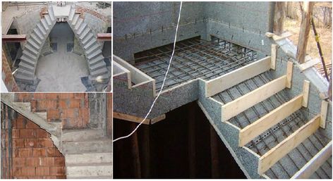 Formwork Reinforcement Stairs درج السلم, Concrete Staircase, Building Stairs, Building Foundation, Smart Tiles, Metal Stairs, Concrete Stairs, Stairs Architecture, Stairs Design Modern