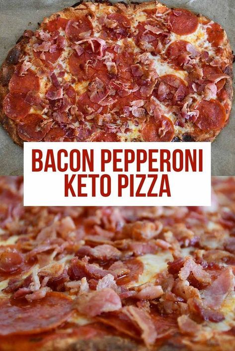 Love pizza, but not all the carbs?! You are going to love this Bacon Pepperoni Keto Pizza. #keto #ketopizza #pepperonipizza #homemadepizza #pizzanight #flatheadpizza #cowboyslifeblog Keto Pizza Recipes, Boiled Egg Diet Plan, Keto Pizza, Recetas Keto, Keto Dinners, Low Carb Pizza, Keto Fat, Carb Meals, Low Carb Foods