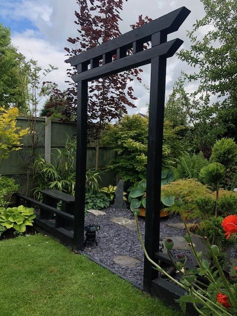 Japanese Pergola Design, Japanese Garden Gates Entrance, Japanese Garden Entrance, Japanese Garden Fence, Japanese Garden Gate, Japanese Gates Entrance, Japanese Fence Design, Japanese Pergola, Japanese Garden House