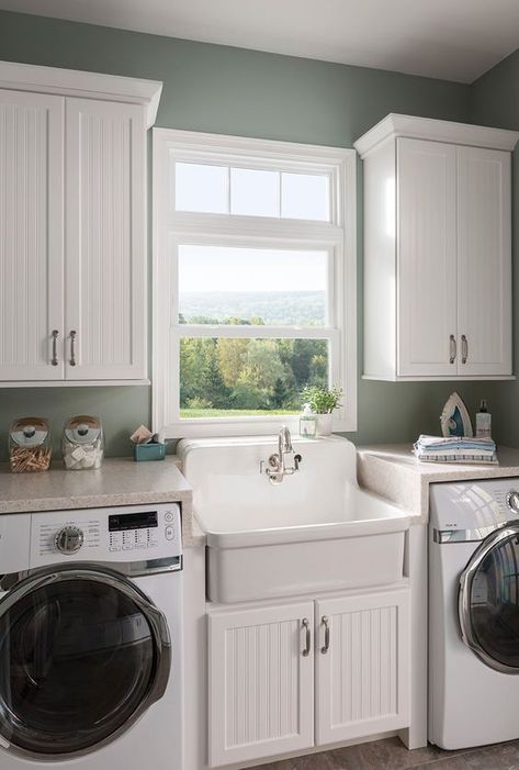 Laundry Room Storage Cabinet, Stylish Laundry Room, Dream Laundry Room, Laundry Room Closet, Laundry Room Sink, Laundry Room Layouts, Laundry Room Renovation, Laundry Room Bathroom, Farmhouse Laundry Room