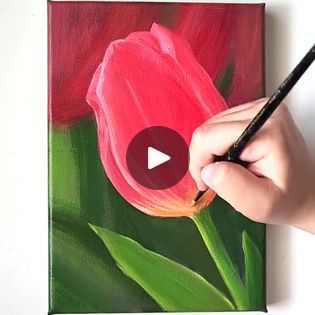 84K views · 1.2K reactions | How to draw Tulips with Water Drops / Acrylic Painting | By Art Skills | Facebook How To Draw Tulips, Tulip Drawing, Tulip Painting, Art Skills, Simple Acrylic Paintings, Tulips Flowers, Water Drops, South Korea, To Draw