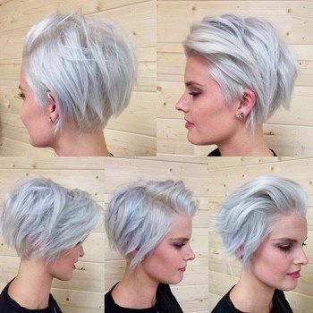 short silver grey blonde choppy bob Short Choppy Haircuts, Choppy Haircuts, Choppy Hair, Short Choppy Hair, Haircut And Color, Penteado Cabelo Curto, Short Pixie, Love Hair, Undercut