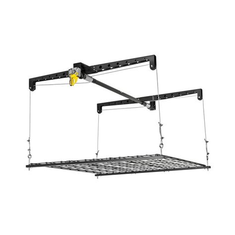 You'll love the ProStor Heavy Lift Set at Wayfair - Great Deals on all Education products with Free Shipping on most stuff, even the big stuff. Ceiling Storage Rack, Garage Ceiling Storage, Trailer Conversion, Garage Lift, Overhead Garage Storage, Garage Storage Racks, Angled Ceilings, Overhead Garage, Garage Storage Solutions