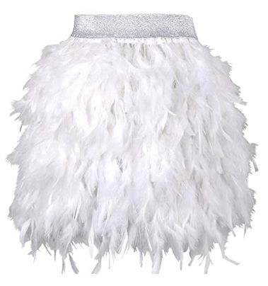 Disney Discovery- White Feather Skirts White Feather Skirt, Feather Tutu, Skirt Shapewear, Feather Skirt, Party Rock, White Feather, White Feathers, Ball Gown Dresses, Fur Fashion