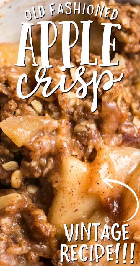 Sugar Crusted Apple Cobbler, Old Fashioned Apple Crisp With Oatmeal, What To Make With Old Fashioned Oats, Apple Crisp Fresh Apples, Apple Crisp With Macintosh Apples, Worlds Best Apple Crisp, Crispy Smashed Apples With Cinnamon Sugar, Honey Crisp Apple Dessert Recipes, Vintage Apple Crisp Recipe