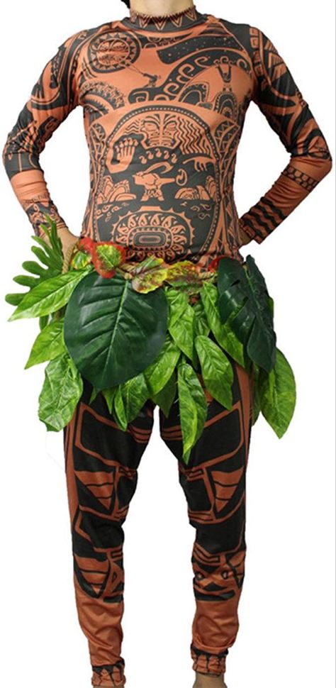 Maui Costume Movie Fancy Dress, Maui Tattoo, Tattoo T, Tattoo T Shirt, Leaf Skirt, Women Cosplay, Tattoo T Shirts, Vintage Style Decorating, Amazon Clothes