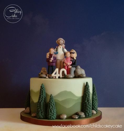 Pinterest Cakes, Cycling Cake, Vanilla Bean Cake, Nature Cake, Mountain Cake, Bike Cakes, Tractor Cake, Pig Birthday Cakes, Vanilla Bean Cakes