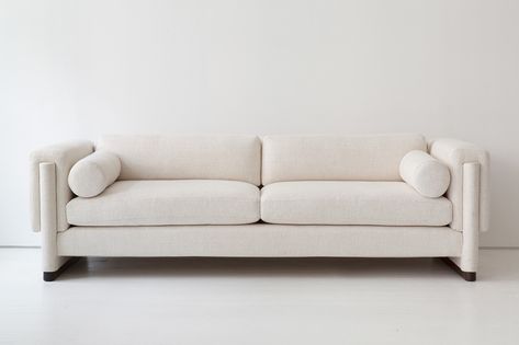 There are so many plush, gorgeously-hued sofas on the market right now that falling back on some gray sectional seems like the ultimate missed opportunity. Howard Sofa, Egg Collective, Statement Sofa, Grey Sectional, White Sofas, Custom Sofa, Best Sofa, Upholstered Sofa, Modern Sofa