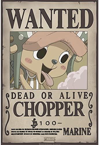 Chopper Bounty, One Piece Poster, Tony Tony Chopper, Tony Chopper, Wanted Poster, Dead Or Alive, Metal Poster Displate, Chopper, One Piece