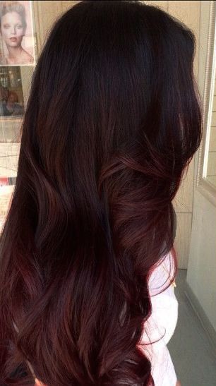 Red Ombre Hair Color, Mahogany Brown Hair Color, Hair Color Red Ombre, Ombre Hair Color Ideas, Black Hair Ombre, Underlights Hair, Red Ombre Hair, Blond Ombre, Brown Ombre Hair