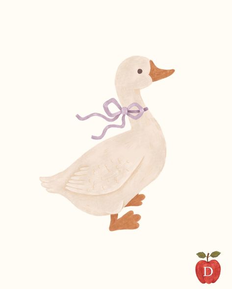 Cute Duck Clipart, Kawaii Animal Art, Cute Animal Illustration Art, Goose Doodle, Cute Journal Stickers, Cute Digital Stickers, Duck Png, Drawing Stickers, Cropped Png