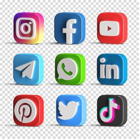 Social Media Logos Icons Png, Facebook And Instagram Logo, 3d Karakter, Youtube Banner Backgrounds, Youtube Banner Design, Logo Facebook, Photo Logo Design, Logo Design Art, Youtube Logo