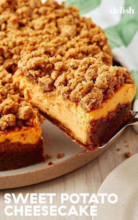 Sweet Potato Pie Cheesecake Recipe, Sweet Potato Cheesecake No Bake, Sweet Potato Cheesecake Recipe, Mini Sweet Potato Cheesecake, Sweet Potato Cheesecake Bars, Sweet Potato Pie Cheesecake Bars, Sweet Potato Pie Cheesecake, Sweet Potato Maple Cheesecake, Sweet Potato Pie Cheesecake Swirl