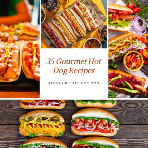 Hot Dog Combinations, Fancy Hot Dog Toppings, Hot Dog Toppings Recipes, Loaded Hot Dogs Recipes, Gourmet Hotdogs Recipes, Hot Dog Toppings Ideas, Unique Hot Dog Toppings, Gourmet Hot Dogs Toppings, Gourmet Hotdogs