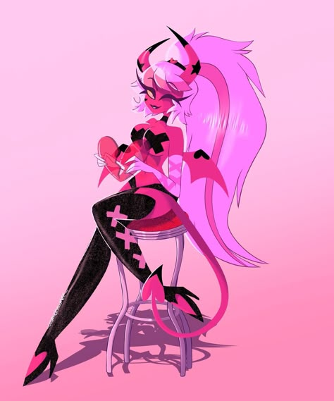 Veronika Mayday, Vivziepop Art, Verosika Mayday, Boss Series, Boss Wallpaper, Demon Girl, Vivziepop Hazbin Hotel, Hotel Art, Gremlins