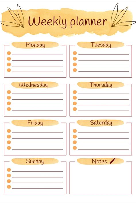 ♥This cute Weekly Planner Printable is a 2 PAGE Undated Planner designed for those who are looking to plan their weekly to do list, keep track of their habits as well as any weekly events or appointments.♥ If you are a fan of a cute watercolor look, this planner might be the one for you!♥ You can print it in 3 different sizes (A4, A5, US Letter) or fill it out digitally since PDF Fillable file is included.♥ Cute Weekly Planner, Preschool Letter Crafts, Weekly Planner Design, Weekly Planner Digital, Weekly To Do List, Weekly Planner Free Printable, Preschool Letter, Letter Crafts, Weekly Planner Free