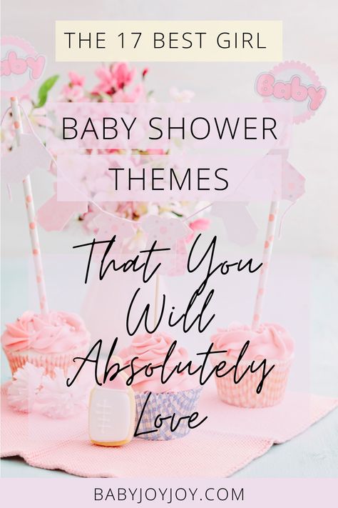 If you’re looking for the best girl baby shower themes, then you’ve come to the right place! From classic flower themes to more modern and trendy decorations, there are so many ways to create the perfect baby shower for the upcoming arrival of your little girl. Check out these ideas for the 17 best girl baby shower themes that you will absolutely adore! #Baby #Babyjoyjoy #Babytips #Babycare #Momlife #Parentingadvice #newmom #babytips #parentingtips #babydevelopment #afterbaby #mommyonpurpose Girl Babyshowerparty Ideas, Baby Shower Themes For Baby Girl, Baby Shower Color Themes Girl, Girl Baby Shower Themes Ideas, Girl Themed Baby Shower Ideas, Baby Shower Theme Ideas Girl, Baby Showers For Girls Themes, A Little Butterfly Is On Her Way Baby Shower Theme, Baby Shower Themes For Girl