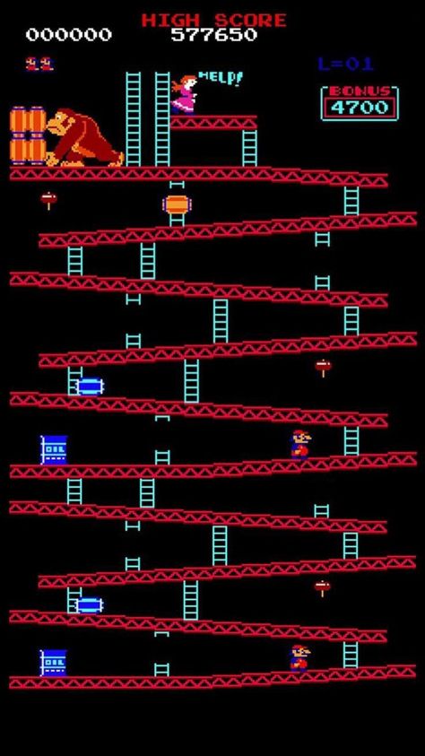 Cool Mario Wallpaper, Gaming Wallpapers Aesthetic, Donkey Kong Wallpaper Iphone, Donkey Kong Aesthetic, Retro Game Wallpaper Iphone, Arcade Aesthetic Wallpaper, Mario Wallpaper Aesthetic, Video Game Aesthetic Wallpaper, Nintendo Wallpaper Iphone