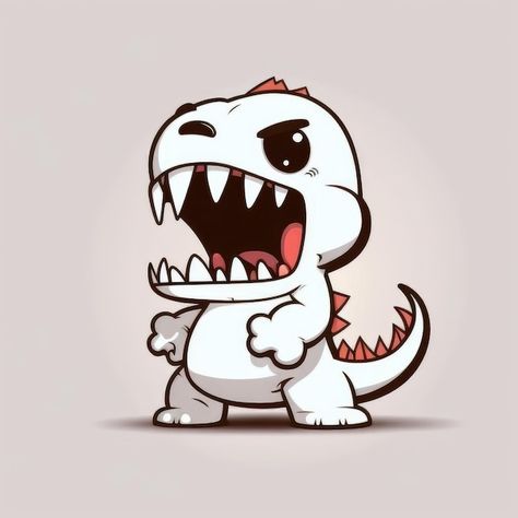 Cute T Rex Drawing, Pp Dino, Dinosaur Chibi, T Rex Cute, T Rex Drawing, T Rex Cartoon, Dino Cartoon, T-rex Art, Dino Cute