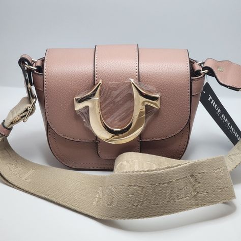 True Religion Purse, Perfect Features, Adjustable Strap Bag, Brown Crossbody Bag, Front Wall, Adjustable Bag, Personal Belongings, Brown Crossbody, Canvas Crossbody Bag