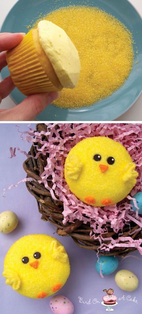 35 Adorable Easter Cupcake Ideas - Adorable Easter Chick Cupcake Chick Cupcakes, Cupcakes Bonitos, Easter Desserts Recipes, Spring Cake, Easter Chick, Easter Cupcakes, Easter Traditions, Cute Cupcakes, Easter Dessert