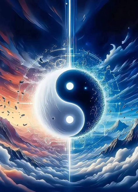 Ying Yang Wallpaper, Yin Yang Images, Jing Y Jang, Ying Yang Art, Nice Wallpapers, Dolphin Wall Art, Arte Yoga, Yin Yang Art, Galaxies Wallpaper