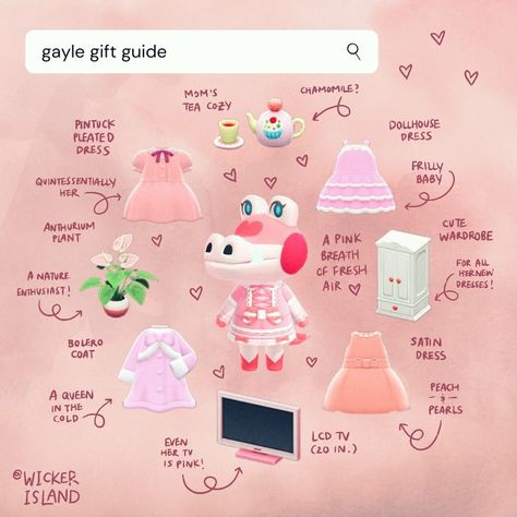 #wickerislandgiftguide #acnhgayle #acnh #animalcrossing #animalcrossingnewhorizons #ootd #animalcrossingvillage Anthurium Plant, Animal Crossing Guide, Animal Crossing Characters, Animal Crossing Villagers, Pocket Camp, Animal Crossing Pocket Camp, Nature Dress, Gift Post, New Animal Crossing