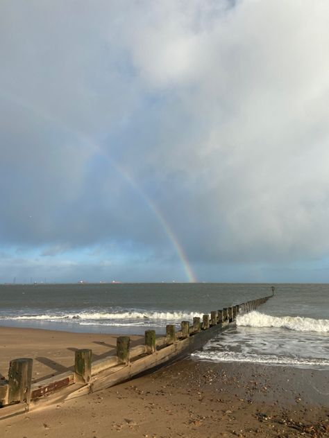 #scotland #beaches #rainbow Aesthetic Scotland, Beach Aesthetic, My Camera Roll, My Aesthetic, Camera Roll, Scotland, Rainbow