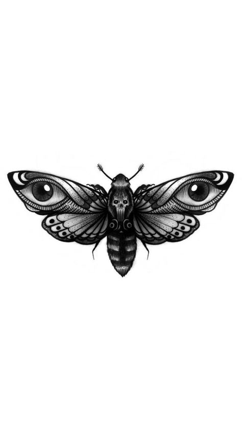 Two Headed Cat Tattoo, Blackwork Tattoo Men, Sphinx Tattoo, Tattoo Papillon, Shen Long Tattoo, Moth Tattoo Design, Minimalist Tattoo Ideas, Insect Tattoo, Bug Tattoo