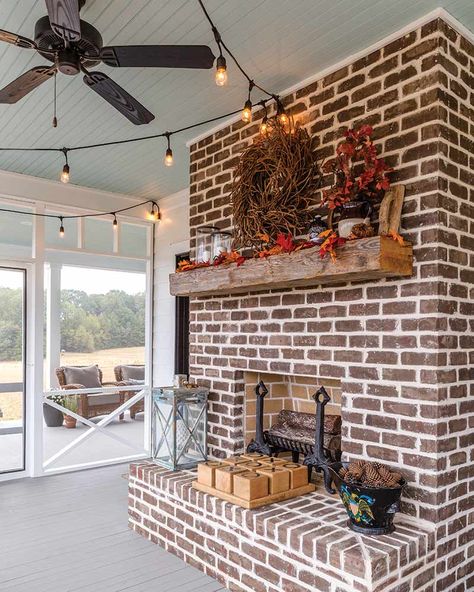 Step Inside This Stylish Modern Farmhouse in Burlington, North Carolina - Cottage Journal Burlington North Carolina, Restoration Hardware Table, Cottage Journal, White Tub, Farm Sink, Bed Swing, Fireplace Ideas, Old Farmhouse, Forever Home