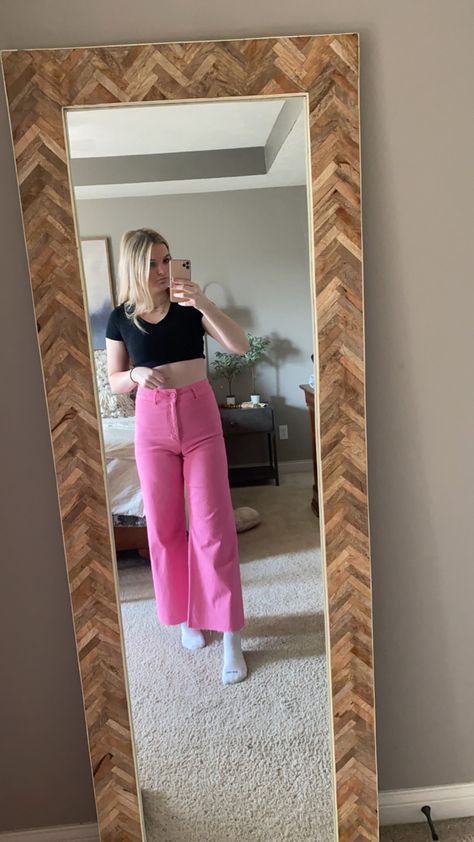 Zara Marine Straight Jeans Outfit Pink, Zara Jeans Outfit, 2023 Recap, Wide Leg Outfit, Straight Jeans Outfit, Straight Leg Jeans Outfits, White Jeans Outfit, Jeans Outfit, Zara Jeans