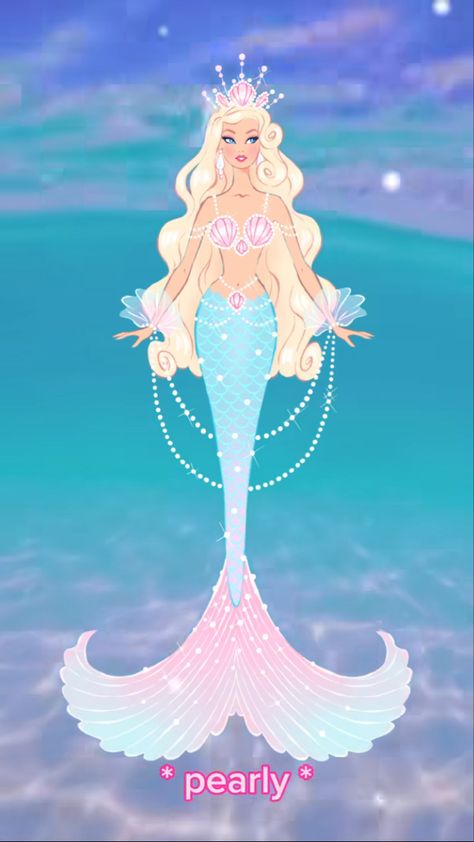 Barbie Oc, Barbie Mermaid Doll, Blonde Mermaid, Pearl Princess, Barbie Mermaid, Colorful Mermaid, Mermaid Barbie, Mermaid Kisses, Monster High Pictures