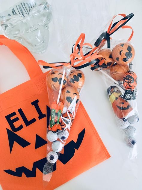 Personalised spooky face Halloween bags and sweet cones Sweet Cones, Halloween Bags, Reusable Tote, Reusable Tote Bags, Tote Bag, Halloween