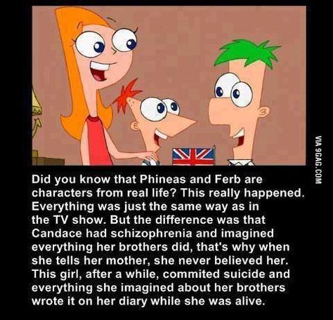 Did you know this fact about Phineas and Ferb? - 9GAG Childhood Ruined, Phineas E Ferb, Disney Quotes Funny, Phineas Y Ferb, Disney Secrets, Disney Theory, Memes In Real Life, Funny Disney Memes