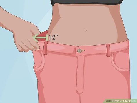 4 Ways to Alter Pants - wikiHow Womens Dress Pants, Pair Of Pants, Workout Pants, Dress Pants, Jeans Pants, Sewing Patterns, Sewing, Pants, Trousers