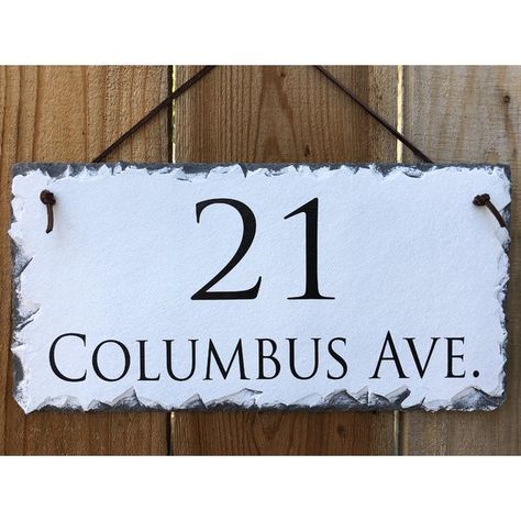 Improve Curb Appeal, Number Identification, House Number Plaque, New Homeowner Gift, Slate Stone, Slate Tile, Address Plaque, Great Gifts For Mom, Street Names