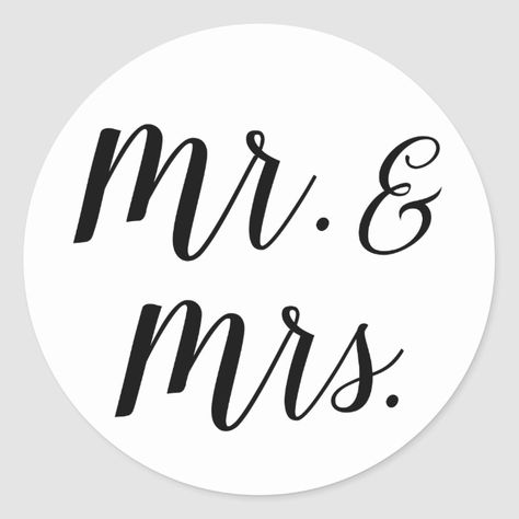 Mr. and Mrs. stickers Mr And Mrs Illustration, Mr And Mrs Stickers, Mr Mrs Cake Toppers, Wedding Album Templates, Cosmetics Bag, Wedding Cookies, Couple Quotes, Create Custom Stickers, Wedding Album