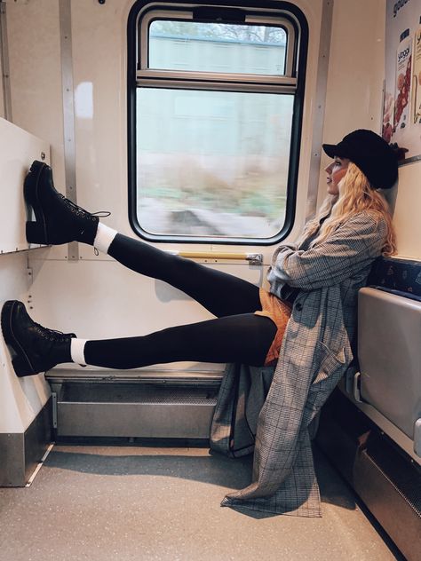 stockholm, sweden  #winter #fall #winterfashion #fallfashion #falloutfits #travel #traveloutfits #europetravel #sweden #train #subwaystation #europetraveltips   follow me on insta for more: @rileyyhess feel free to dm me for outfit info Train Outfit Travel, Train Travel Outfit, Train Ride Outfit, Train Travel Essentials, Travel Aesthetic Train, Train Travel Aesthetic, Vintage Train Travel, Train Outfit, Luxury Train Travel